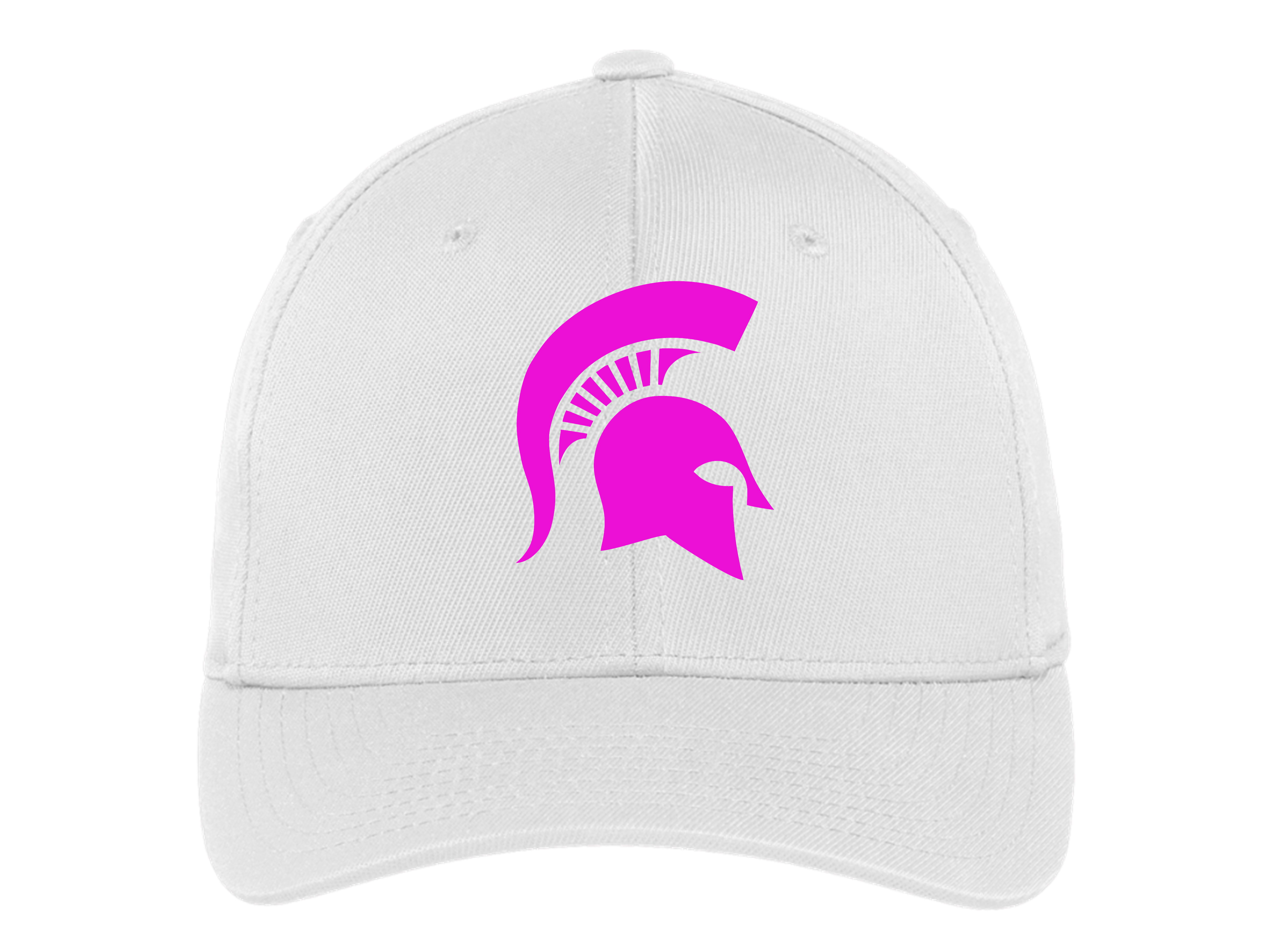 White Hat Pink Spartan Head